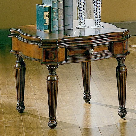 Traditional 1 Drawer End Table